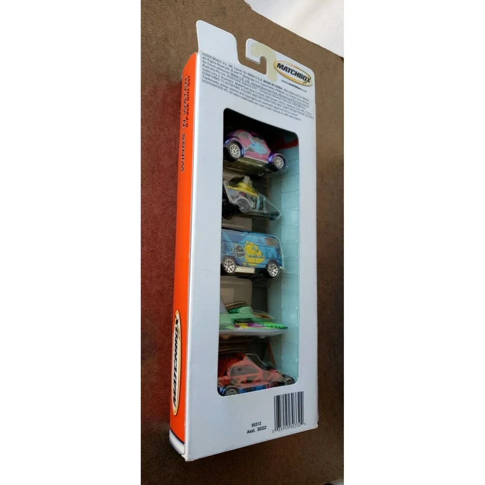 2000 Matchbox WINGS 'N WATER 5-PACK GIFT SET Collector #95315 1:64 VW Panel Bug